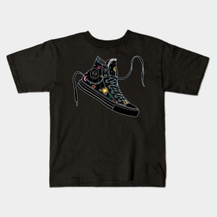 Cancer high tops - Pastel &amp; black Kids T-Shirt